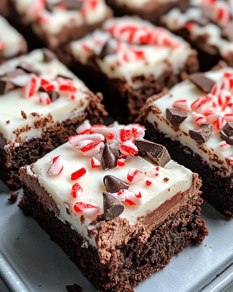 Homemade Peppermint Hot Chocolate Brownies photo