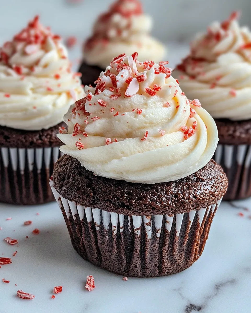 Homemade Peppermint Mocha Cupcakes (Fluffy) recipe photo