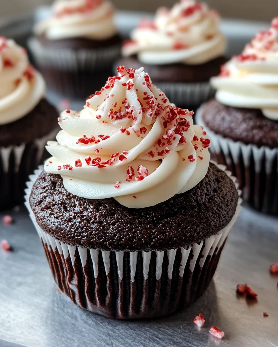 Classic Peppermint Mocha Cupcakes (Fluffy) dish photo