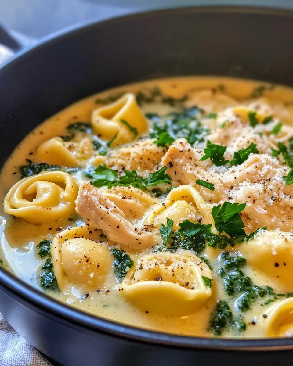 Classic Pesto Tortellini Soup (30 Minutes) image