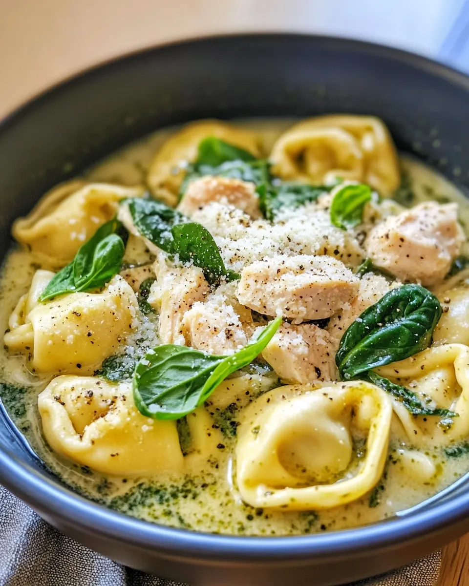 Easy Pesto Tortellini Soup (30 Minutes) recipe photo