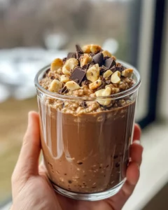Homemade Protein Overnight Oats (Peppermint Mocha) recipe photo