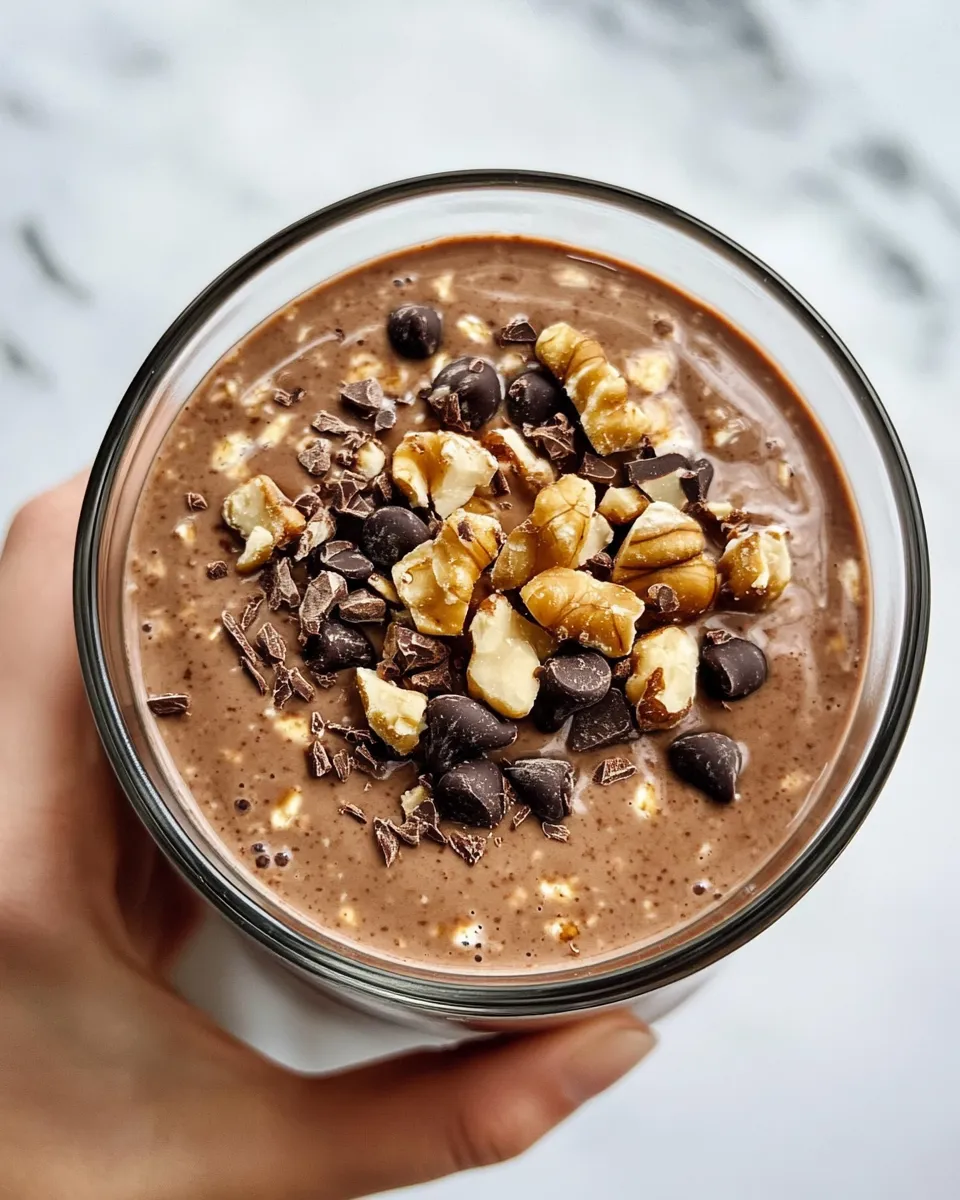 Easy Protein Overnight Oats (Peppermint Mocha) food shot