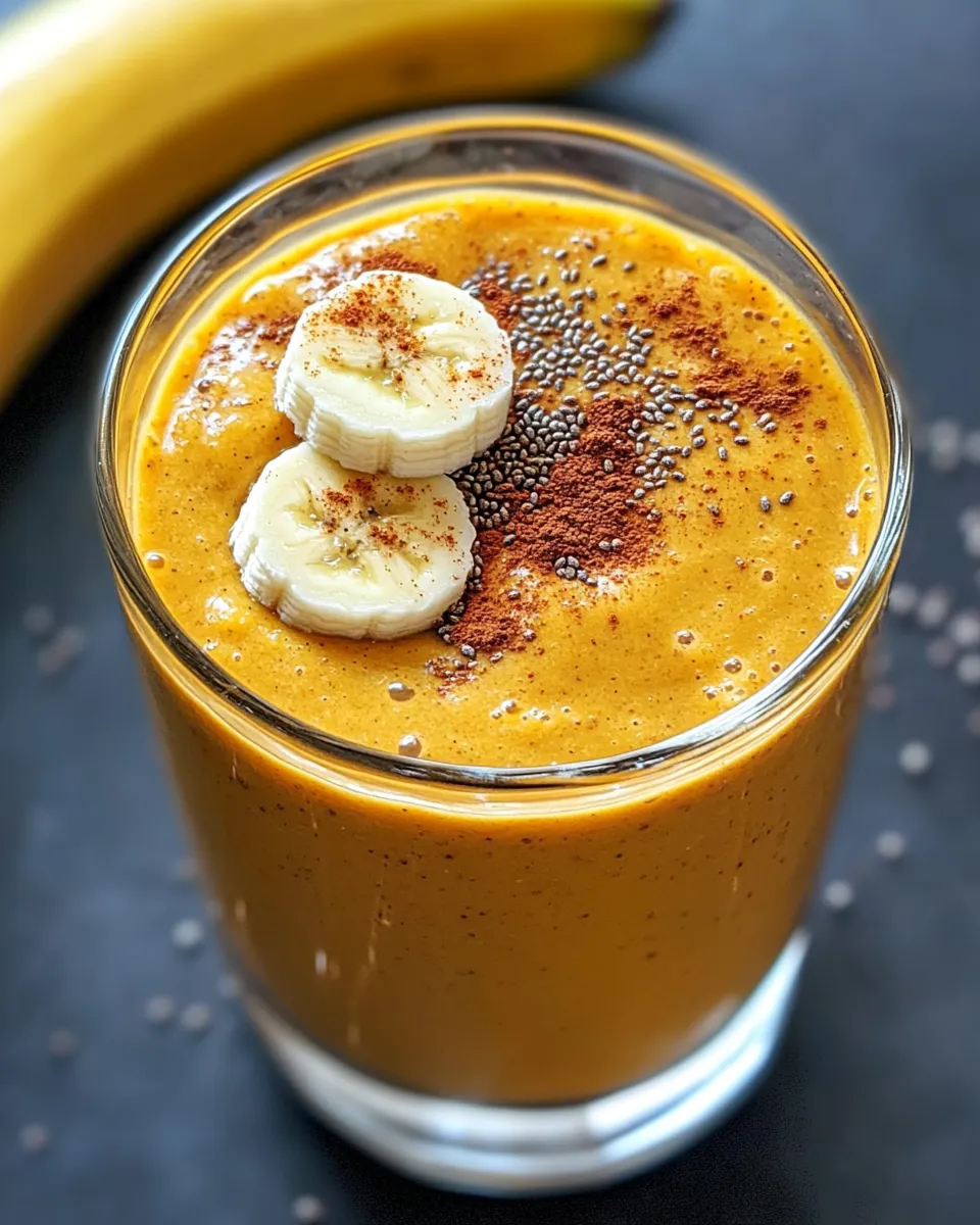 Classic Pumpkin Spice Protein Smoothie (Breakfast) recipe image