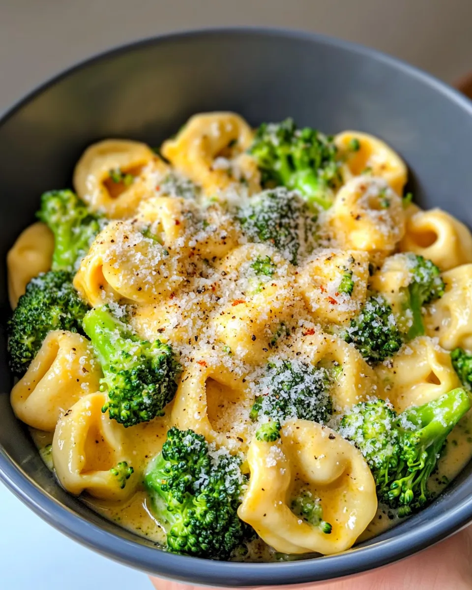 Homemade Quick Broccoli Cheddar Tortellini recipe photo