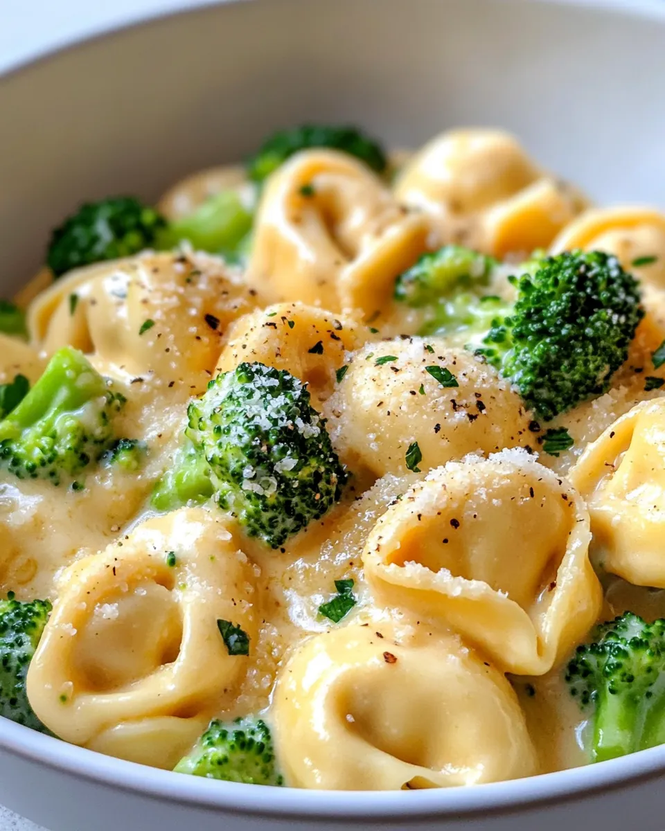 Delicious Quick Broccoli Cheddar Tortellini picture