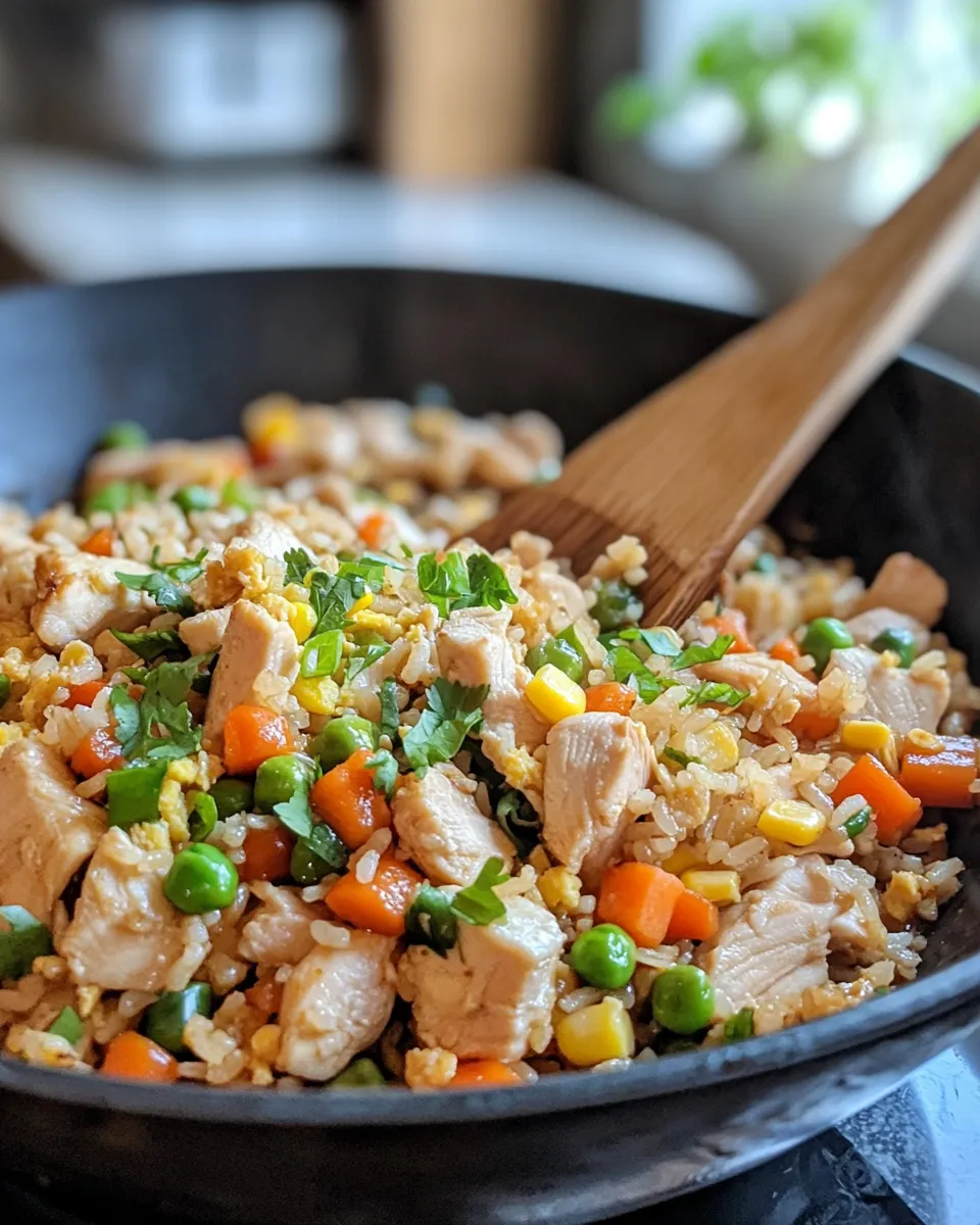 Delicious Quick Chicken Fried Rice (Wok-Style) picture
