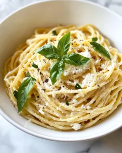 Homemade Quick Lemon Ricotta Spaghetti (Pantry Meal) photo