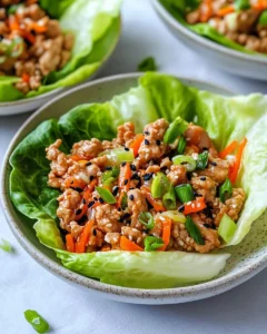 Delicious Quick Sesame Ginger Chicken Lettuce Wraps photo
