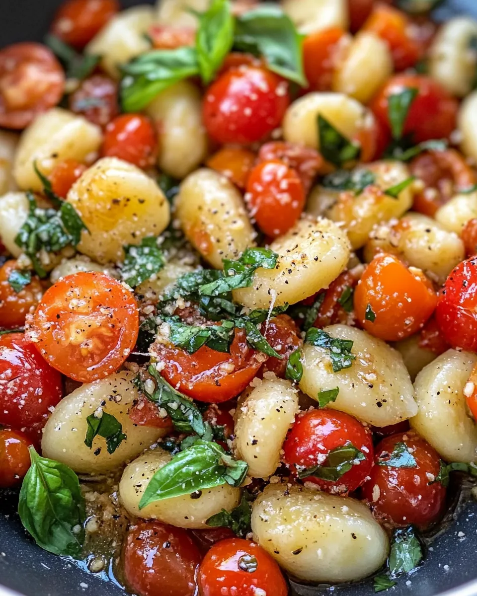 Homemade Quick Tomato Basil Gnocchi (5 Ingredients) photo