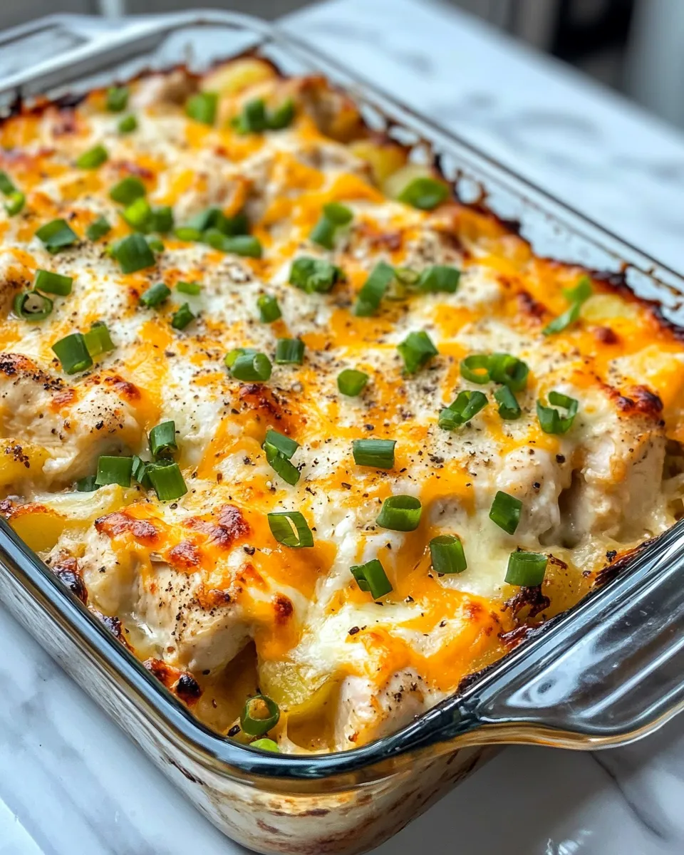 Homemade Ranch Chicken & Cheddar Potato Casserole photo