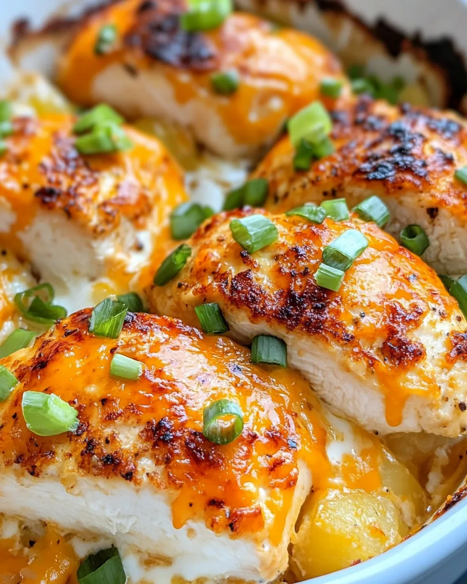 Classic Ranch Chicken & Cheddar Potato Casserole recipe image