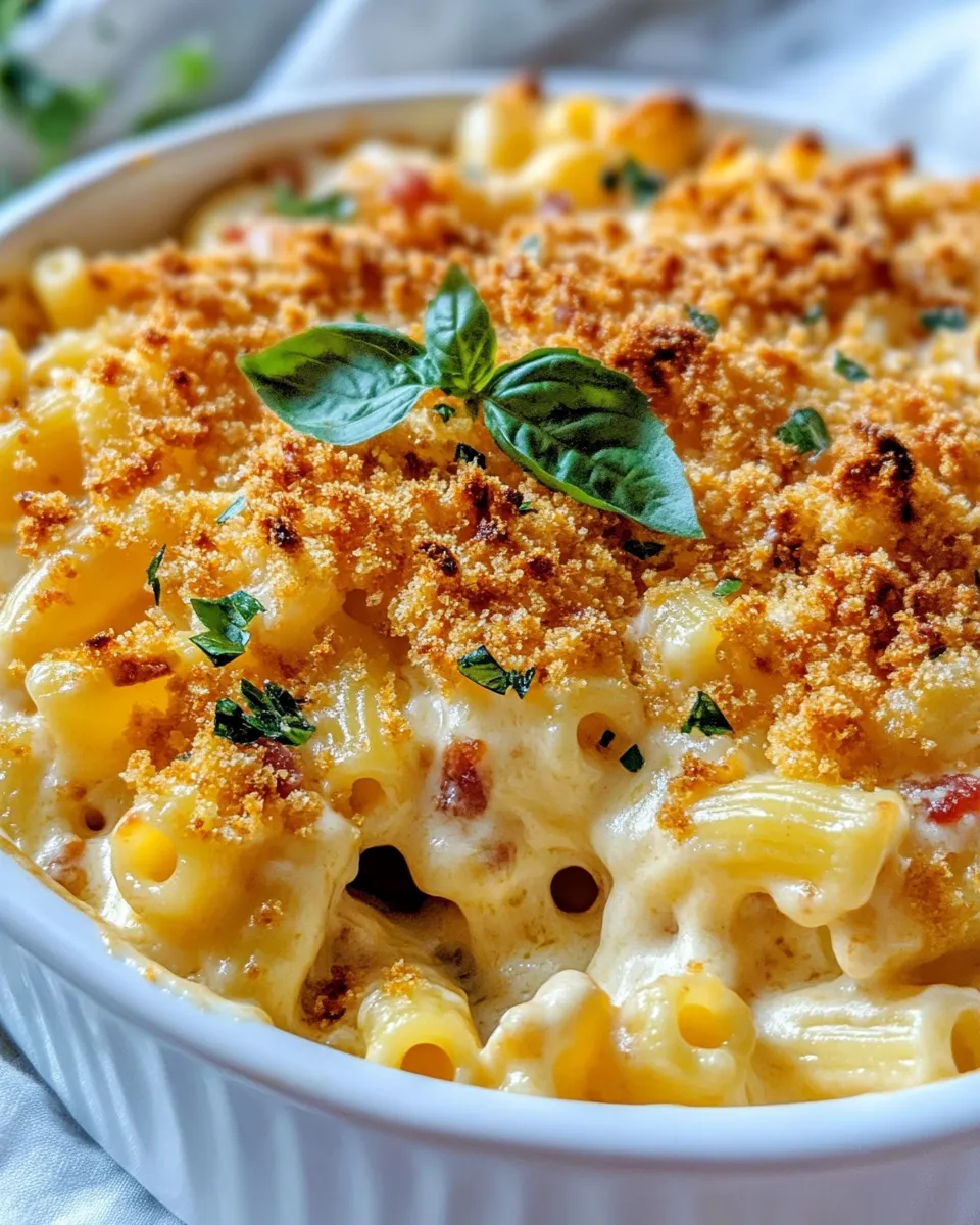 Homemade Skillet Baked Mac & Cheese (Extra Crispy Top) photo