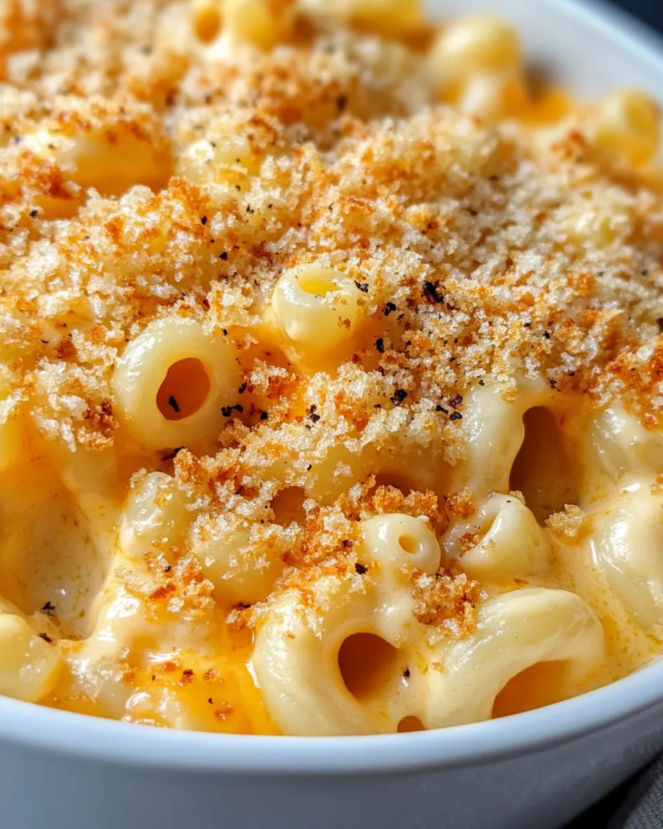 Easy Skillet Baked Mac & Cheese (Extra Crispy Top) recipe image