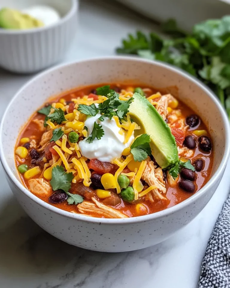 Homemade Slow Cooker Chicken Enchilada Soup recipe photo