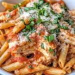 Homemade Slow Cooker Chicken Parmesan Pasta recipe photo