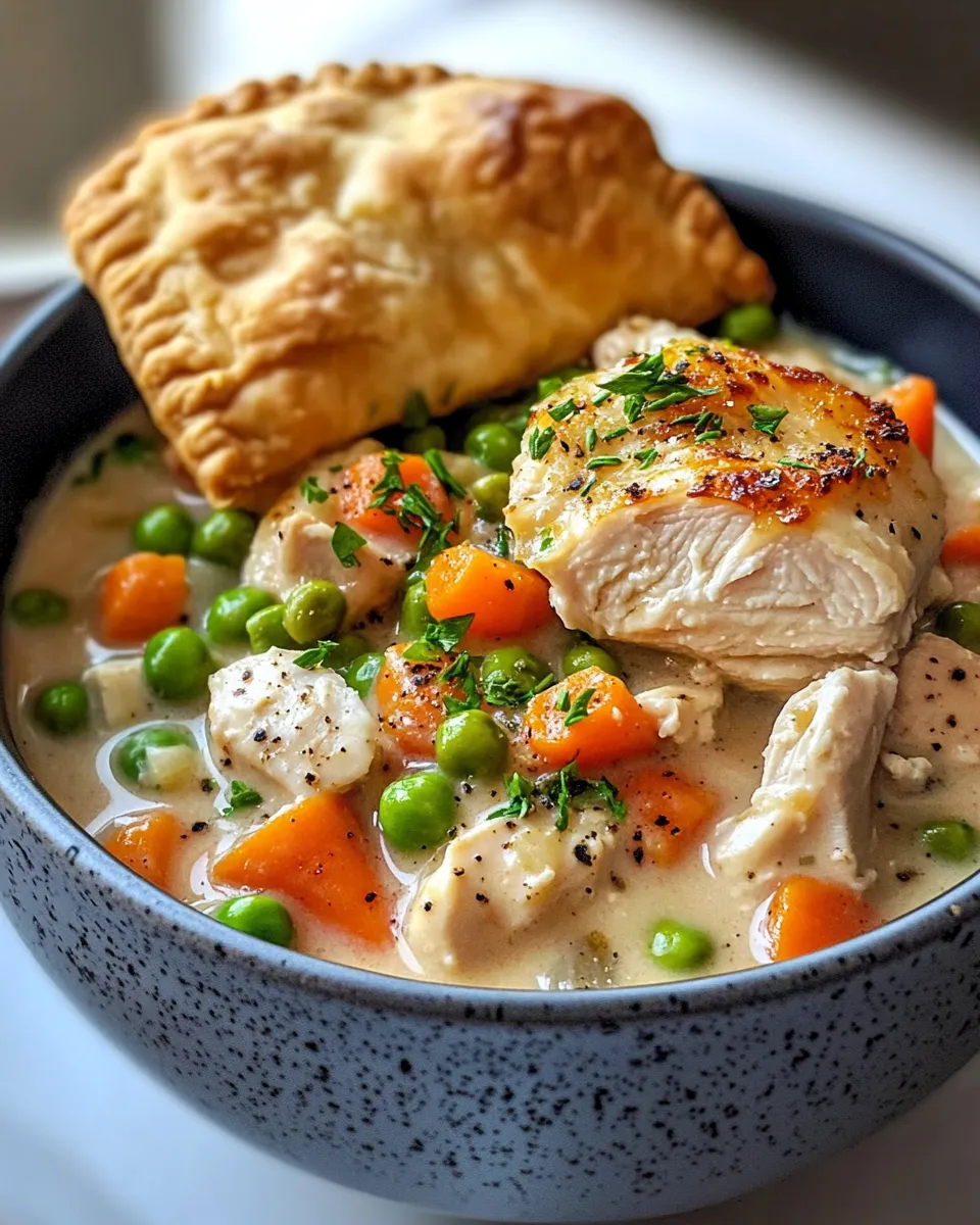 Easy Slow Cooker Chicken Pot Pie Stew recipe photo