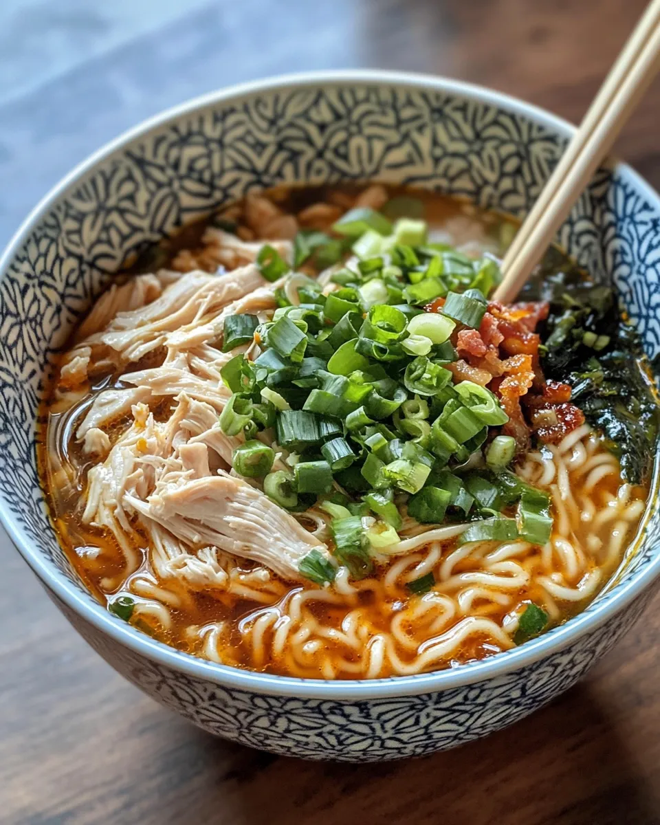 Easy Slow Cooker Chicken Ramen (Weeknight Cozy) dish photo