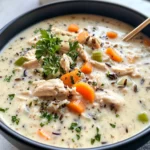 Homemade Slow Cooker Chicken Wild Rice Soup recipe photo