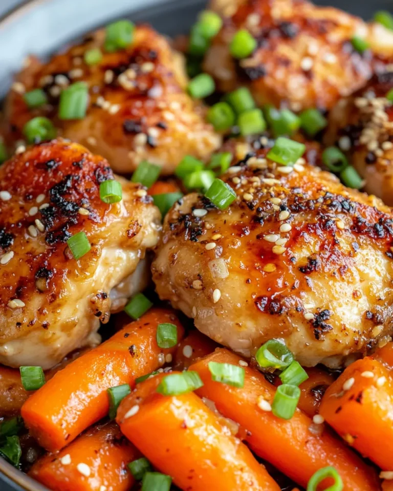 Homemade Slow Cooker Honey Garlic Chicken & Carrots recipe photo