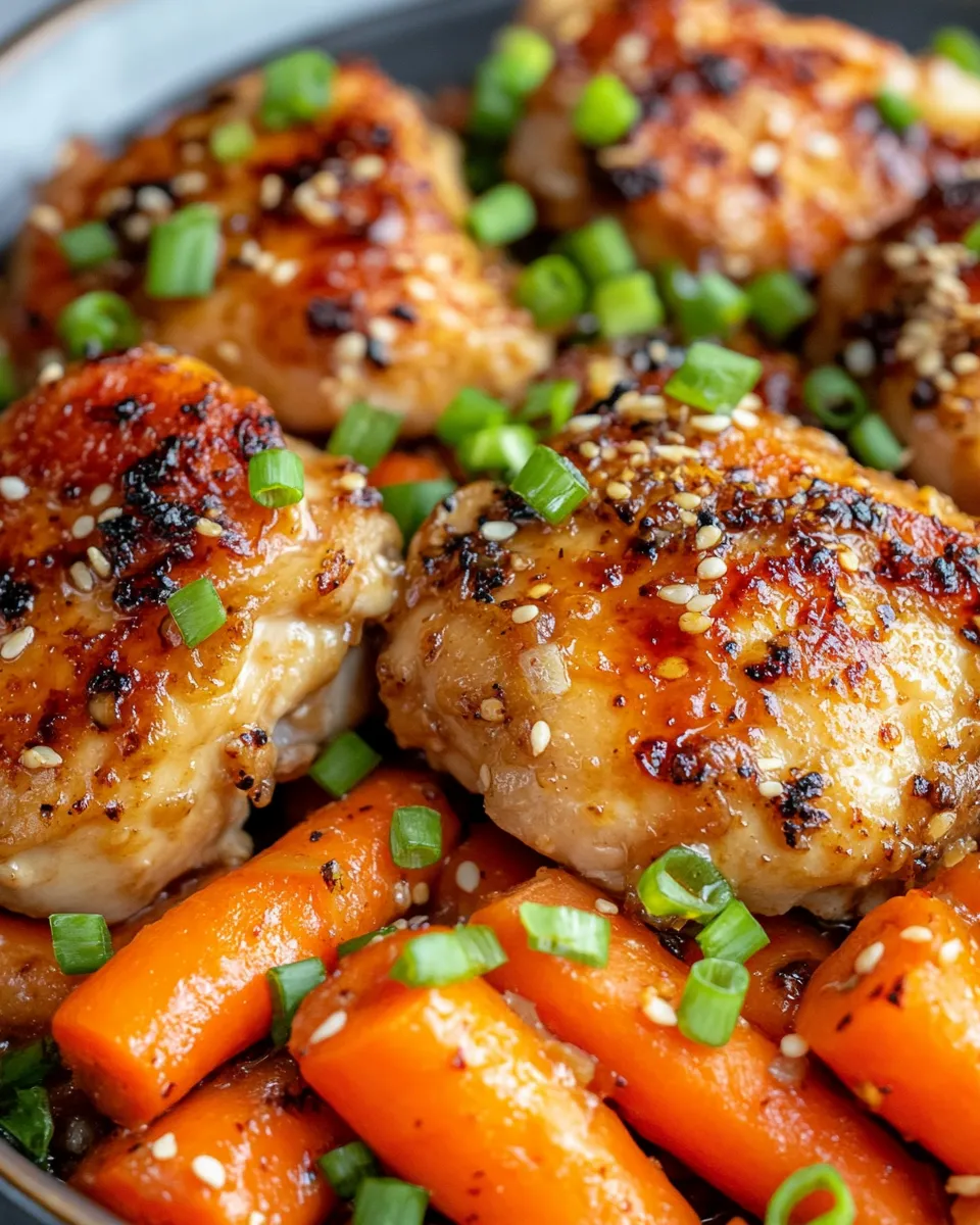 Homemade Slow Cooker Honey Garlic Chicken & Carrots recipe photo