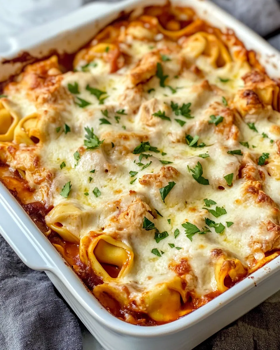 Homemade Smoky BBQ Chicken Tortellini Bake picture