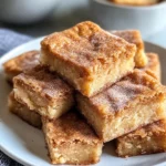 Homemade Snickerdoodle Blondies (Super Soft) recipe photo