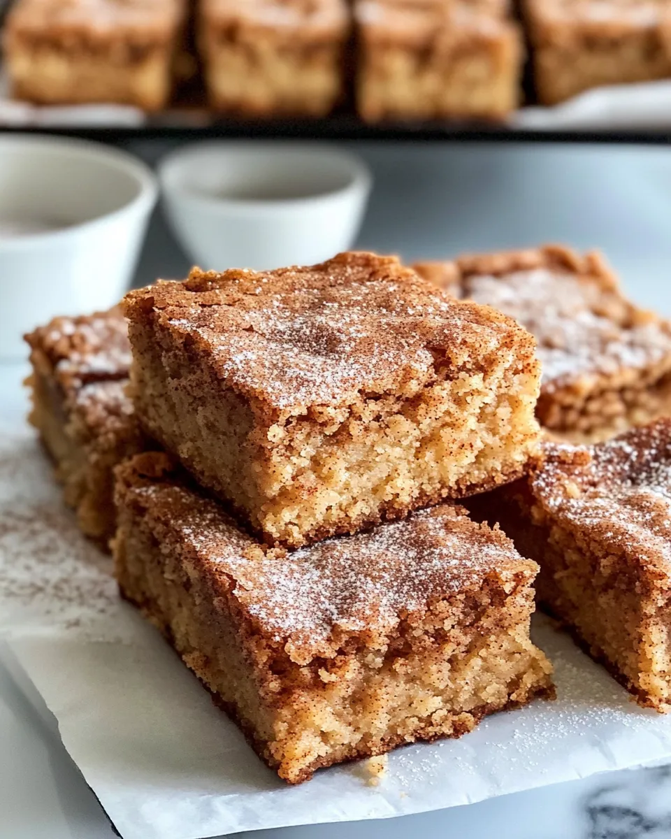 Classic Snickerdoodle Blondies (Super Soft) dish photo