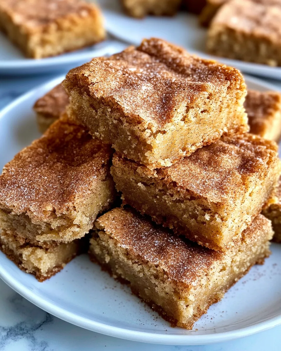 Delicious Snickerdoodle Blondies (Super Soft) plate image