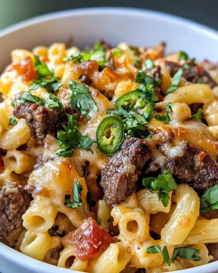 Homemade Steak Nacho Mac and Cheese Bake photo