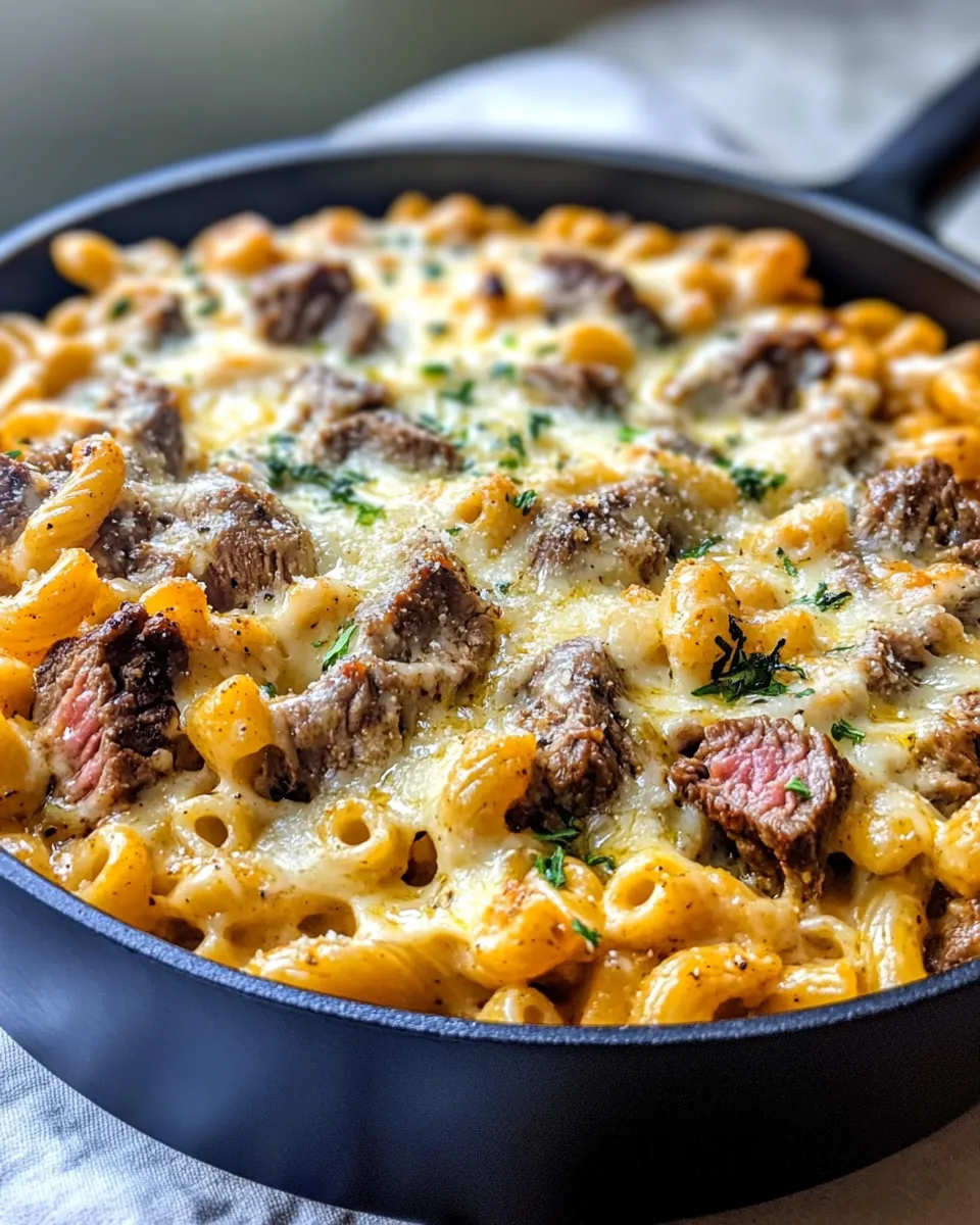 Homemade Steak & Green Chile Mac and Cheese photo
