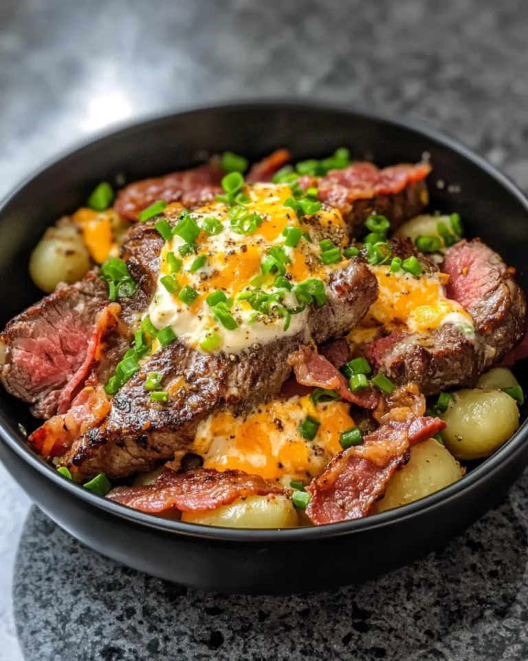 Homemade Steak & Loaded Baked Potato Gnocchi recipe photo