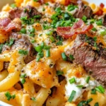 Homemade Steak & Loaded Baked Potato Macaroni recipe photo