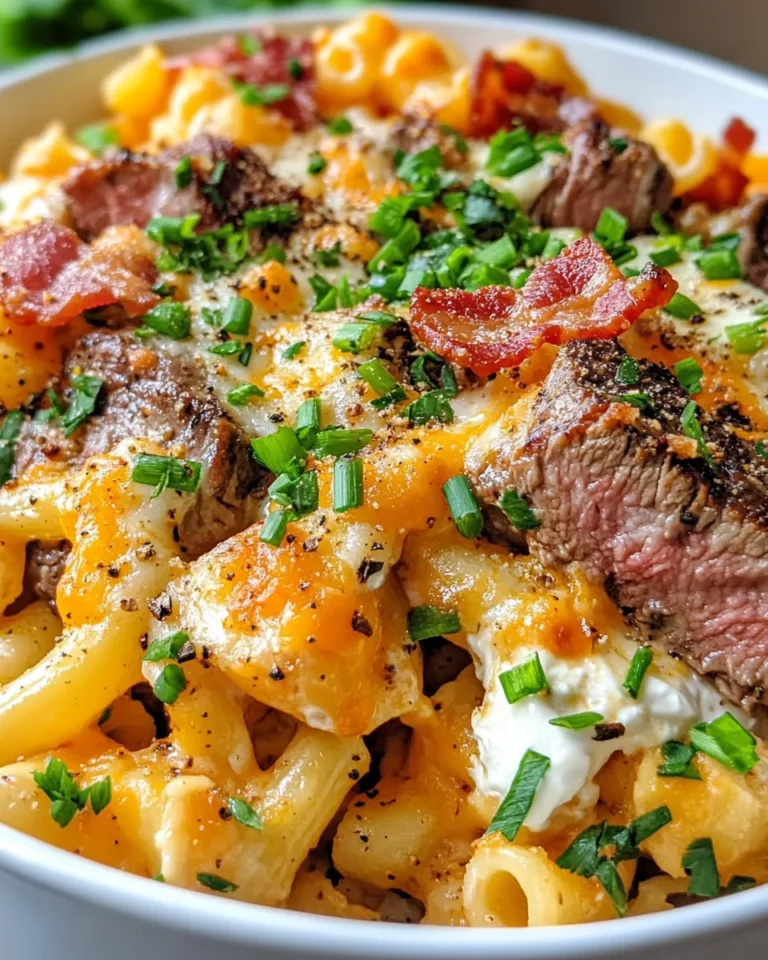 Homemade Steak & Loaded Baked Potato Macaroni recipe photo