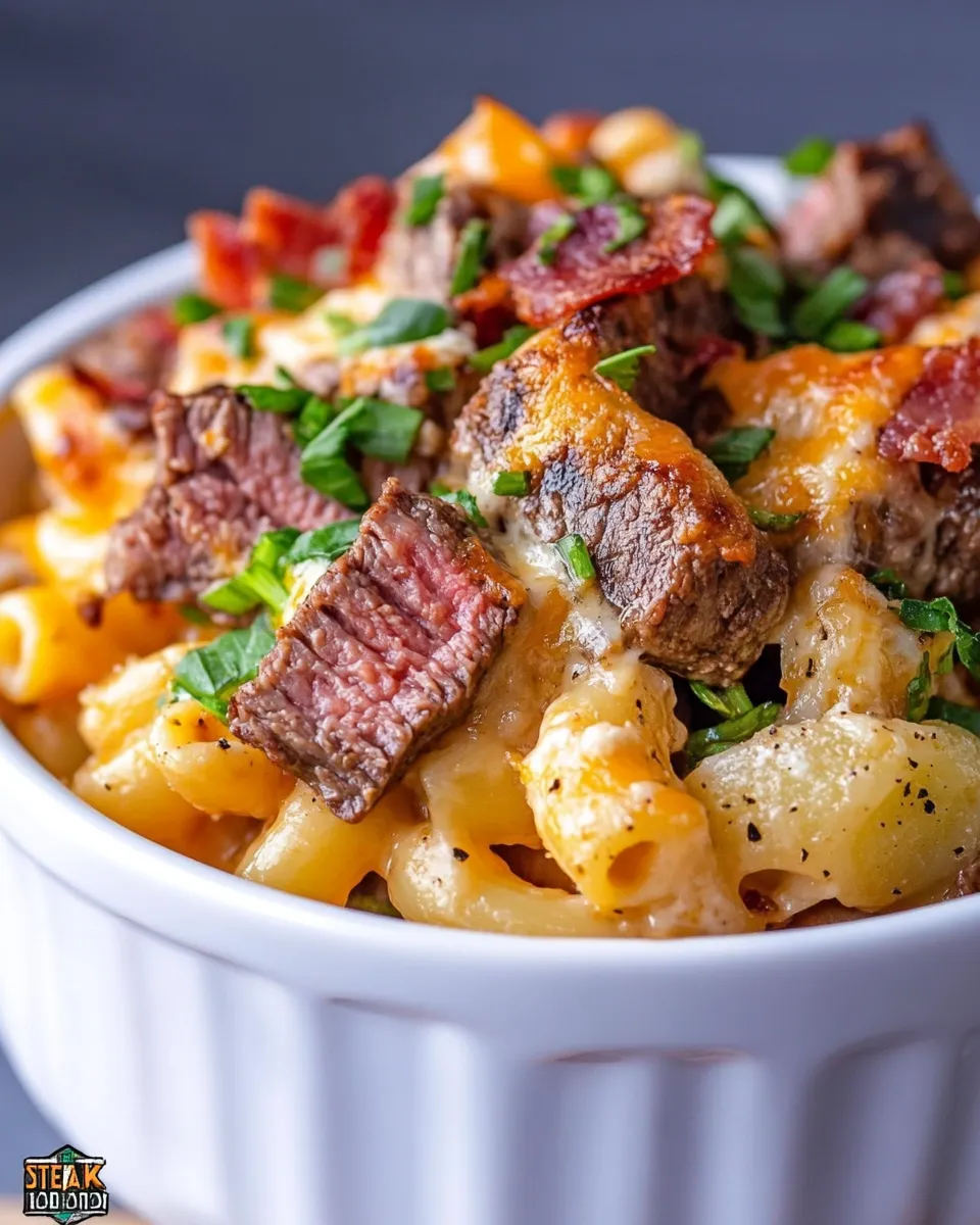 Classic Steak & Loaded Baked Potato Macaroni dish photo