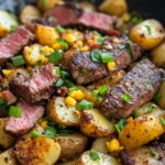 Homemade Steak & Loaded Ranch Potato Skillet photo
