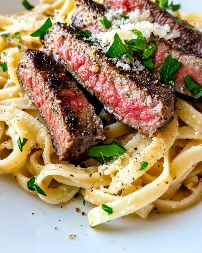 Homemade Steak & Roasted Garlic Parmesan Linguine photo