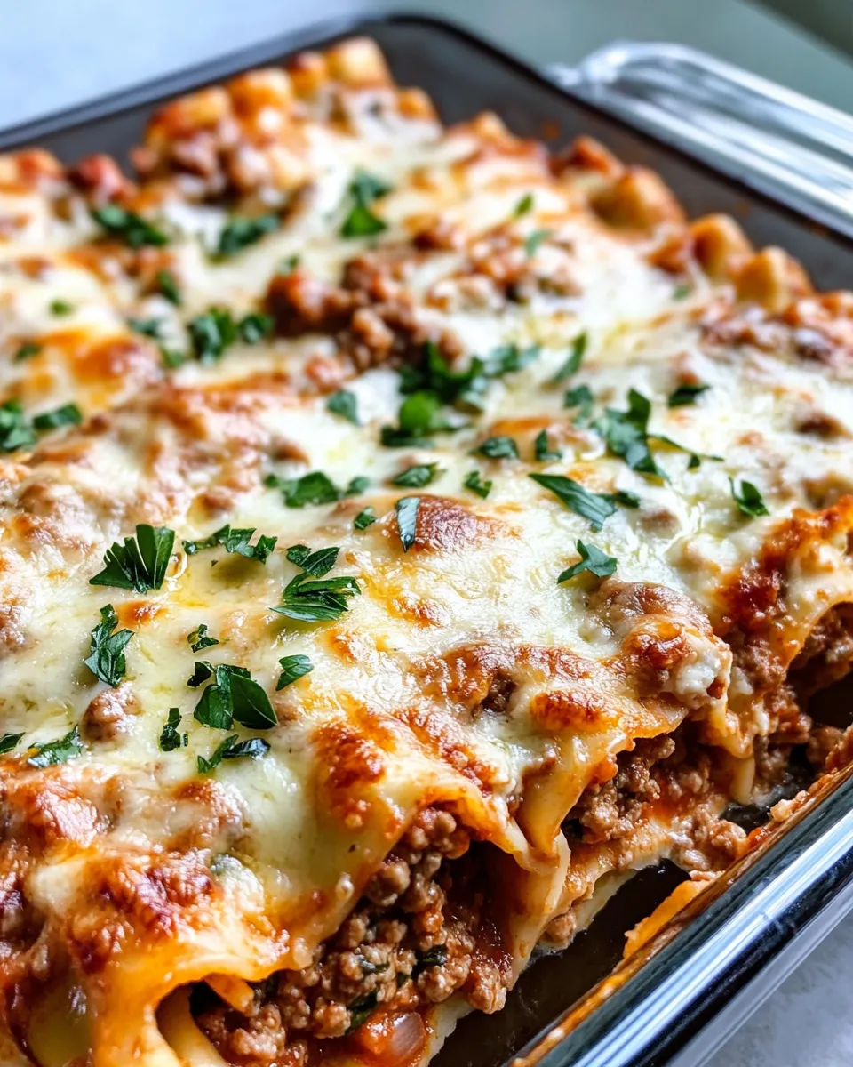 Easy Steak & Spinach Lasagna Rolls Alfredo dish photo