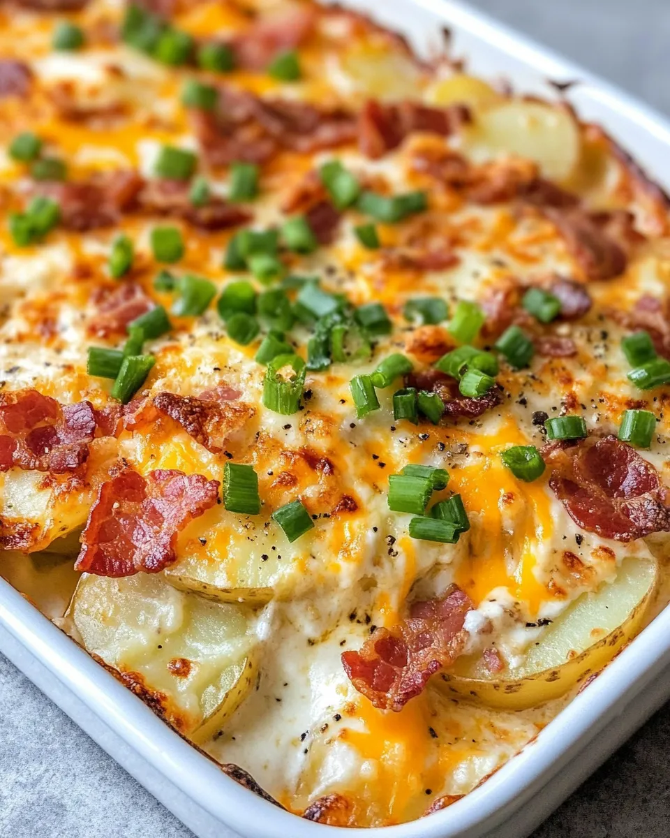 Easy Steakhouse Bacon-Style (Turkey) Potato Bake recipe image