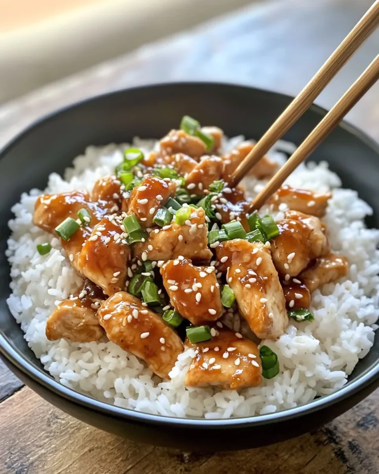 Homemade Sticky Sesame Chicken Rice Bowls (Quick) recipe photo