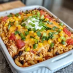 Homemade Zesty Taco Chicken Macaroni Casserole recipe photo