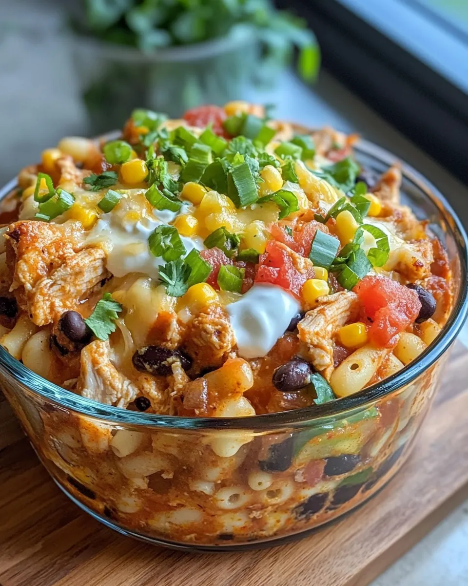 Delicious Zesty Taco Chicken Macaroni Casserole picture