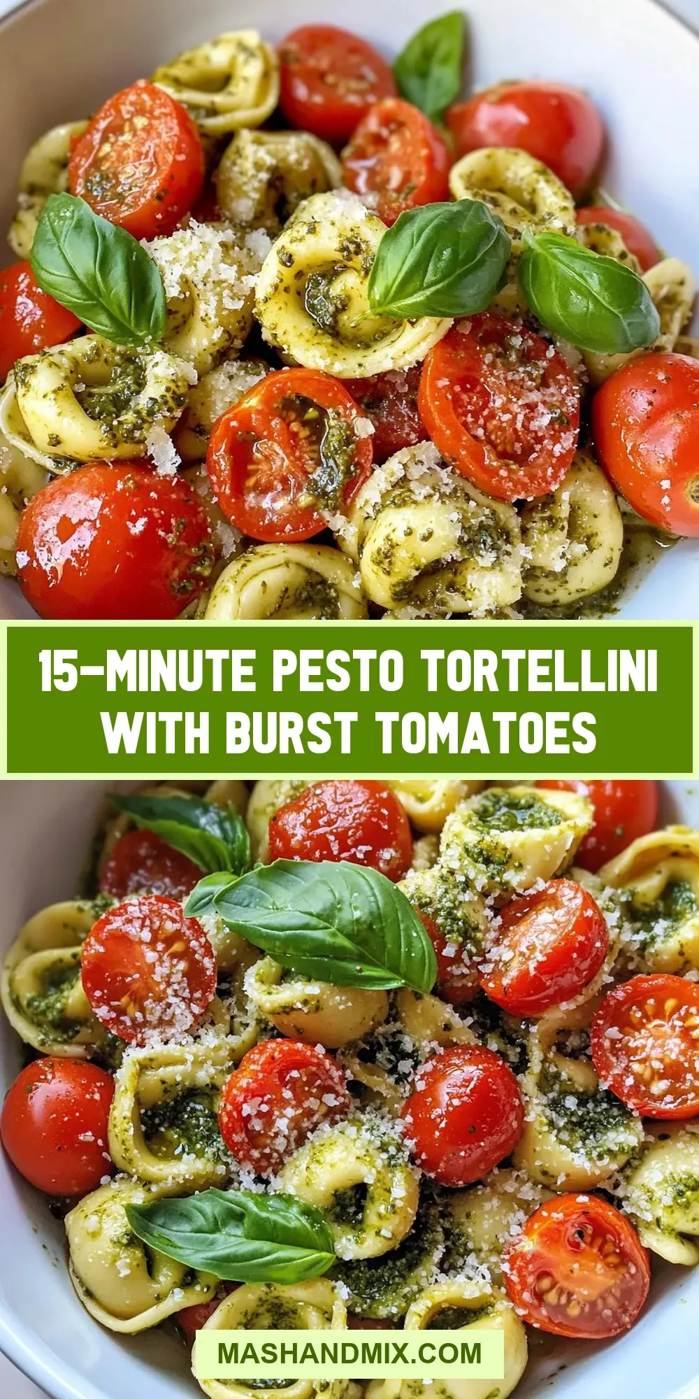 15-Minute Pesto Tortellini With Burst Tomatoes Recipe