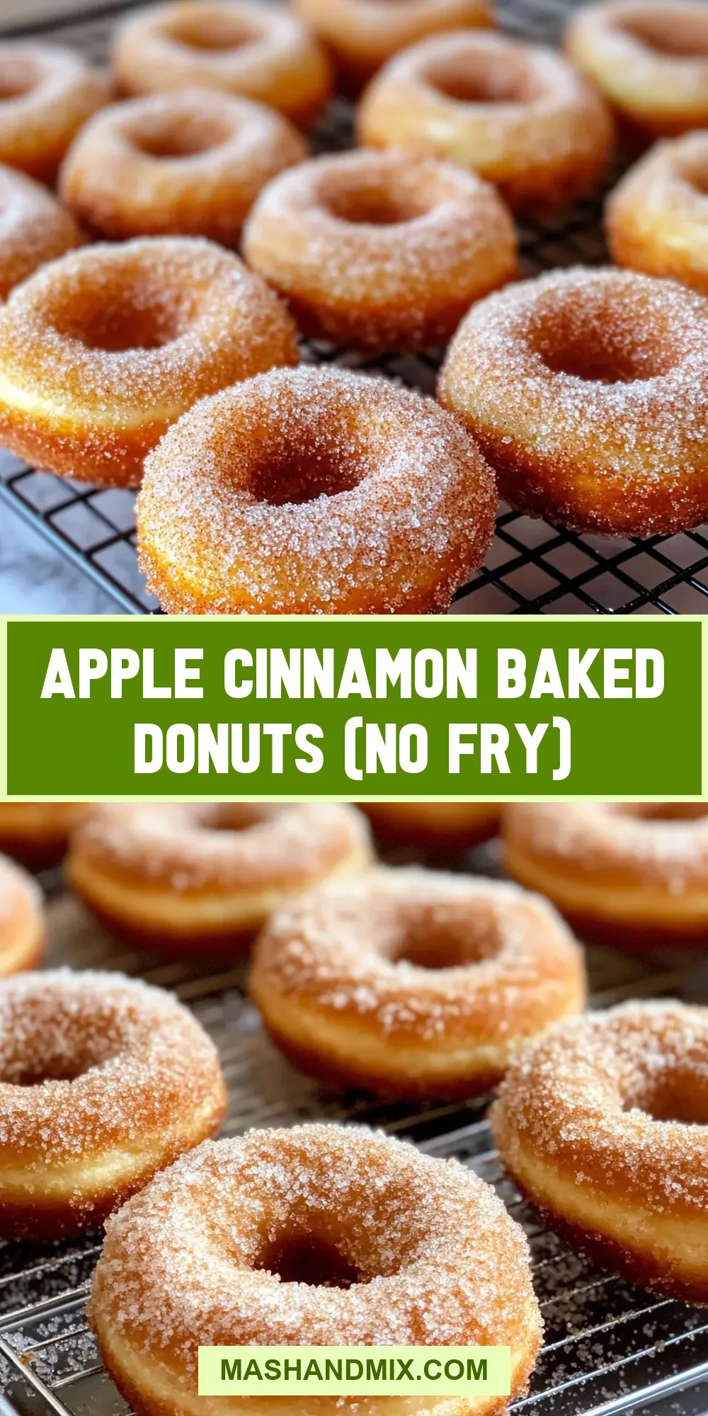 Easy Apple Cinnamon Baked Donuts (No Fry) Recipe