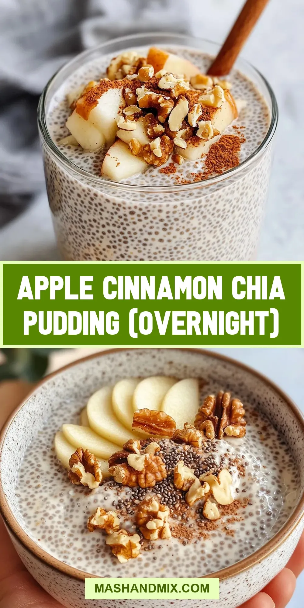 The Best Apple Cinnamon Chia Pudding (Overnight) Ever