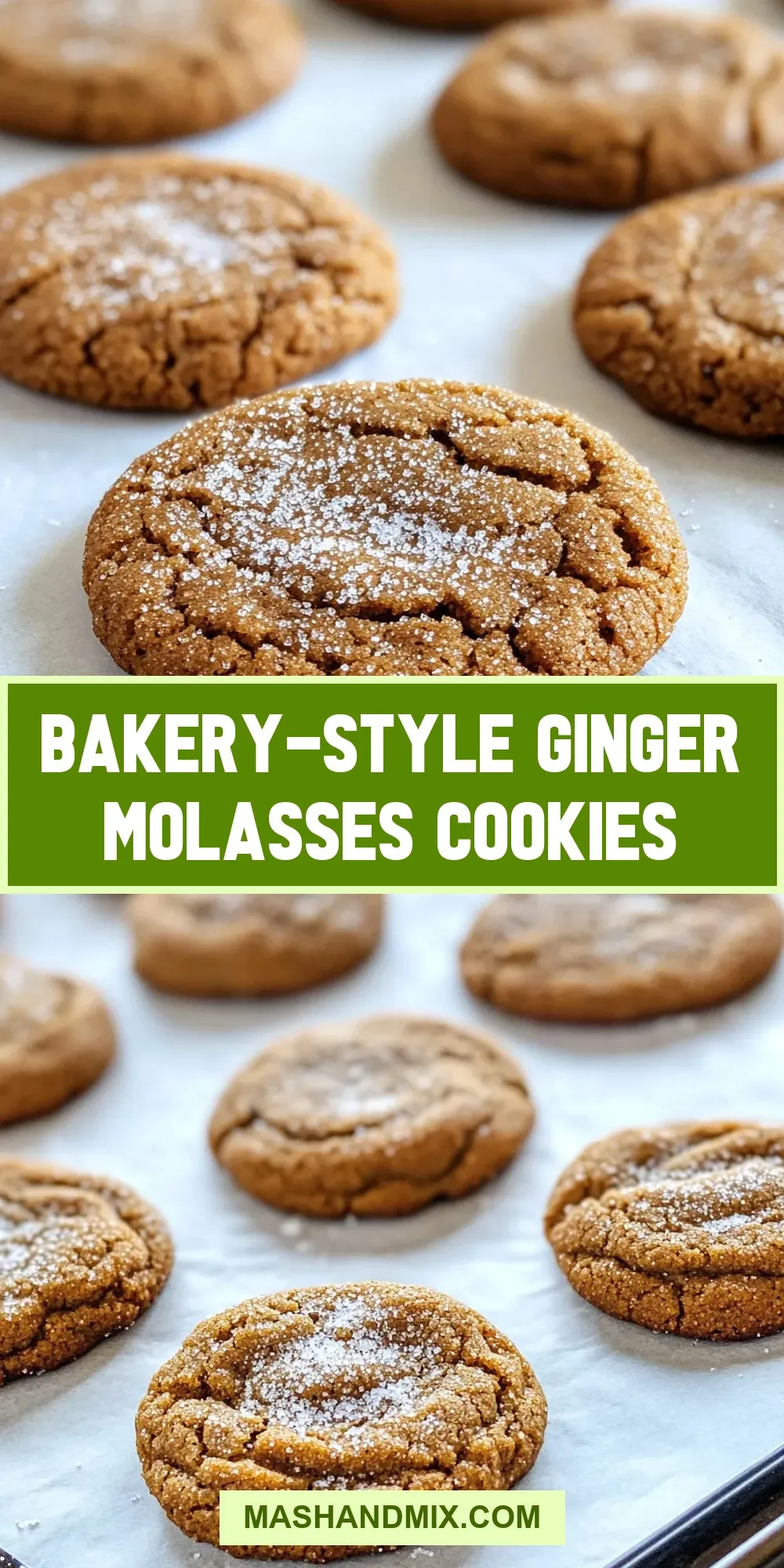 Simple Bakery-Style Ginger Molasses Cookies