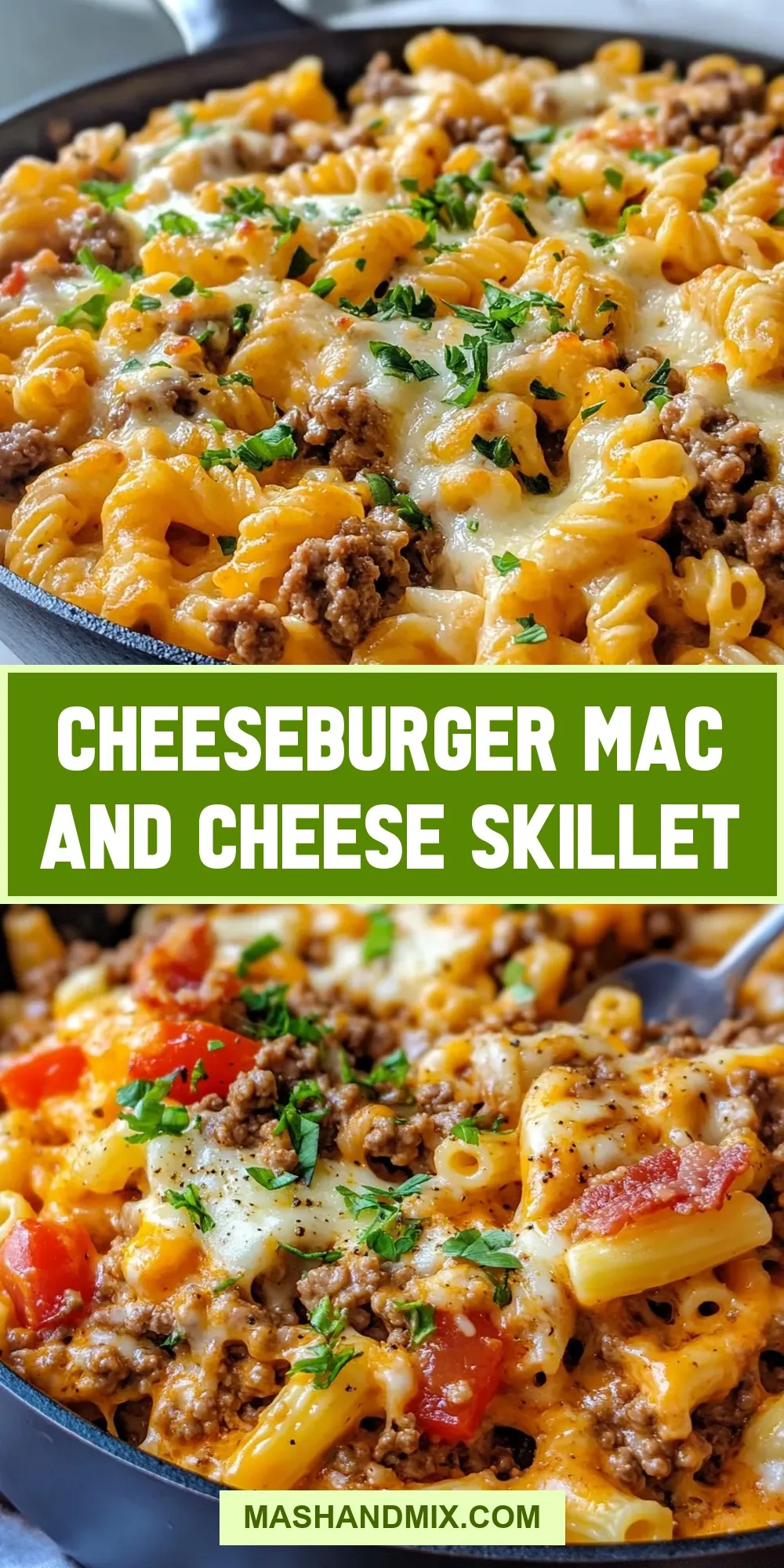 Easy Cheeseburger Mac And Cheese Skillet