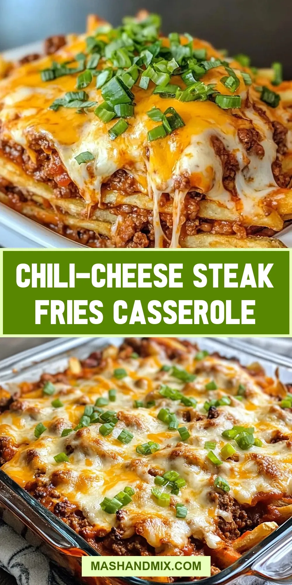 Chili-Cheese Steak Fries Casserole Recipe