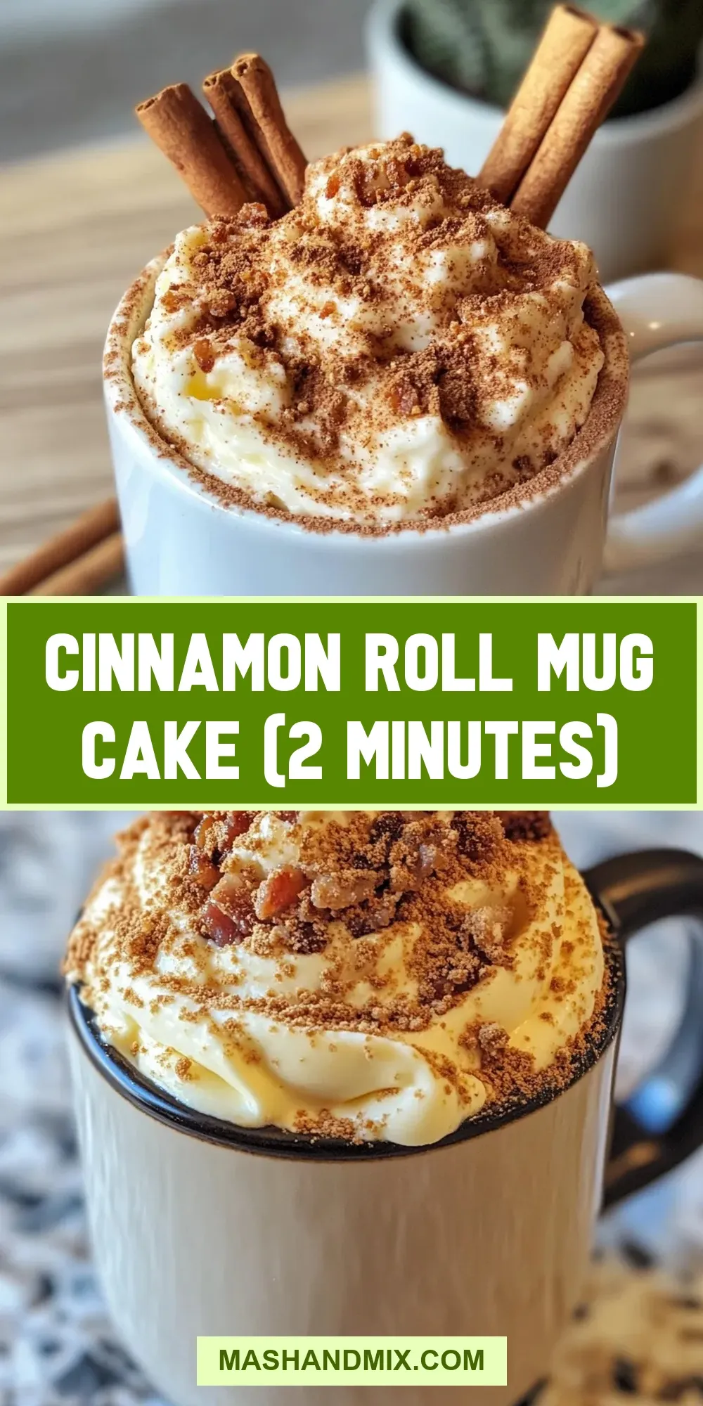 How To Make Amazing Cinnamon Roll Mug Cake (2 Minutes)