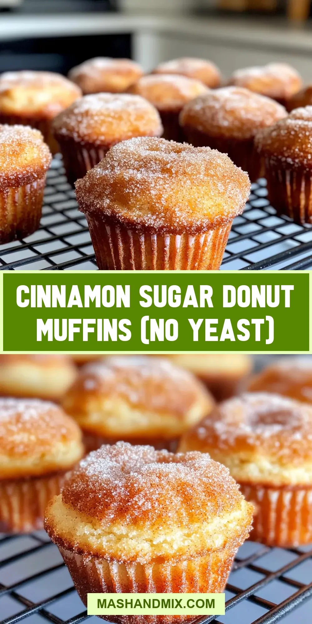 Cinnamon Sugar Donut Muffins (No Yeast) (Healthy & Delicious)